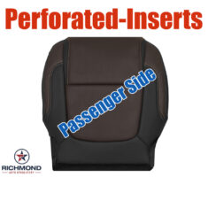 2011-2015 Ford Explorer Sport Replacement Leather Seat Cover: Passenger Side Bottom, 2-Tone Black/Brown Perforated