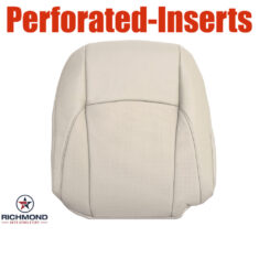 2010-2012 Lexus ES350 Replacement Leather Seat Cover: Driver Side Lean Back, Tan Perforated