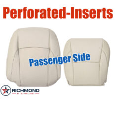 2010-2012 Lexus ES350 Replacement Leather Seat Covers: Passenger Side Complete, Tan Perforated