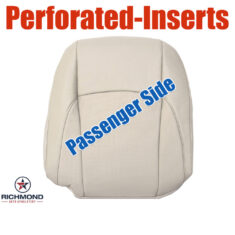 2010-2012 Lexus ES350 Replacement Leather Seat Cover: Passenger Side Lean Back, Tan Perforated