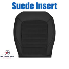 2012-2019 Volkswagen Passat SEL Replacement Leather Seat Cover: Driver Side Bottom, Black w/Suede Insert