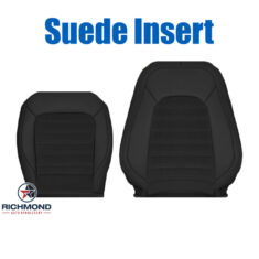 2012-2019 Volkswagen Passat SEL Replacement Leather Seat Covers: Driver Side Complete, Black w/Suede Insert