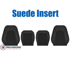2012-2019 Volkswagen Passat SEL Replacement Leather Seat Covers: Driver & Passenger Complete, Black w/Suede Insert