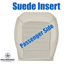 2012-2019 Volkswagen Passat SEL Replacement Leather Seat Cover: Passenger Side Bottom, Tan w/Suede Insert