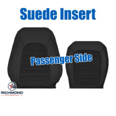 2012-2019 Volkswagen Passat SEL Replacement Leather Seat Covers: Passenger Side Complete, Black w/Suede Insert