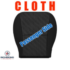 2020-2024 Toyota 4Runner Replacement Cloth Seat Cover: Passenger Side Bottom, Black